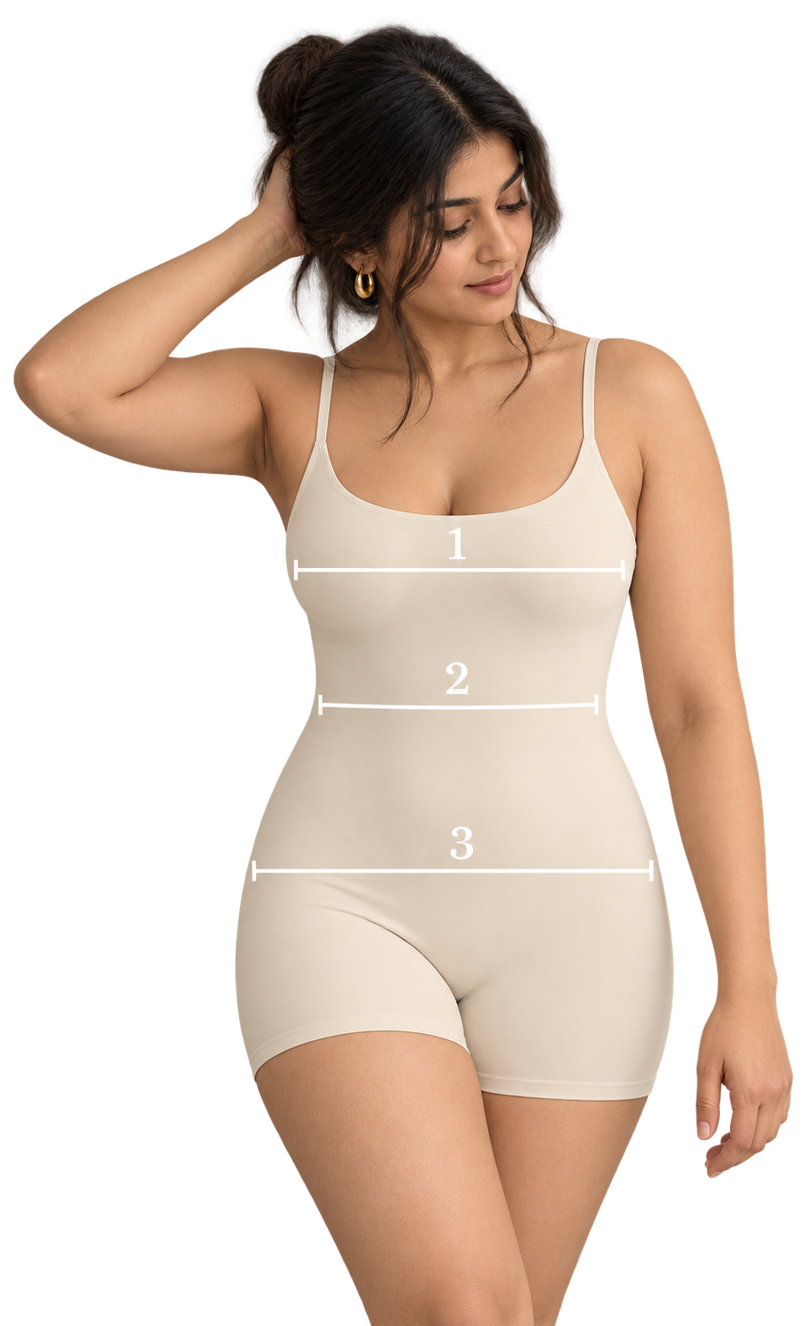 Where to measure chest, waist and hip